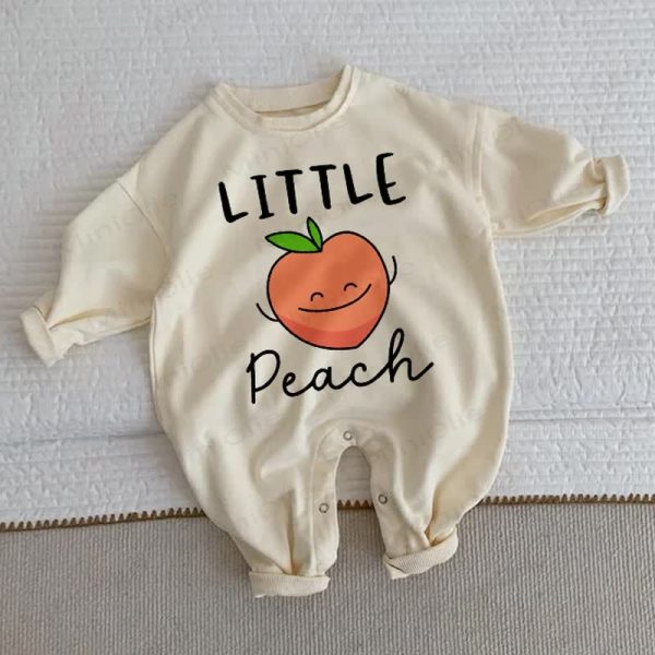 LITTLE PEACH Baby Beige Romper