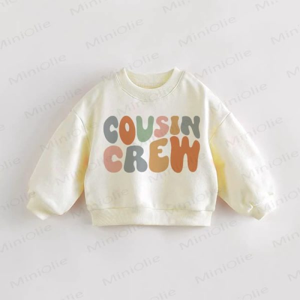 COUSIN CREW Baby Toddler Letter Sweatshirt