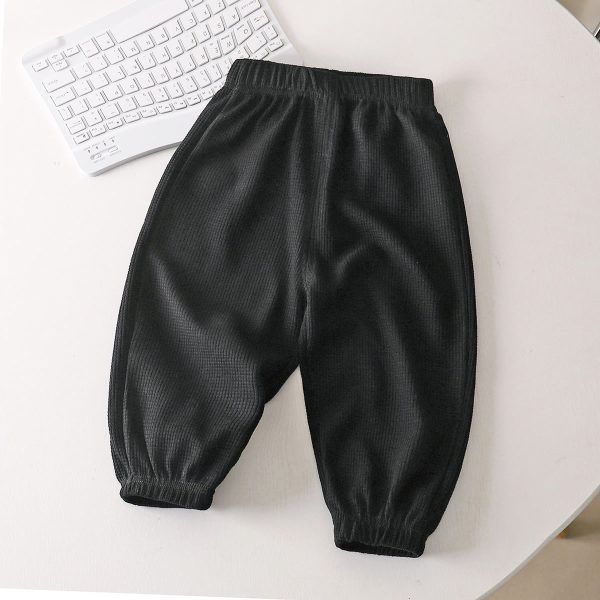 Baby Toddler Waffle Solid Color Pants