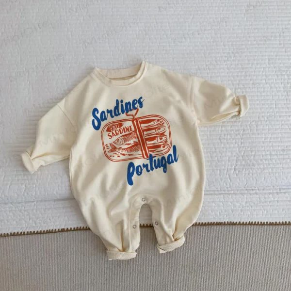 SARDINES PORTUGAL Baby Beige Romper
