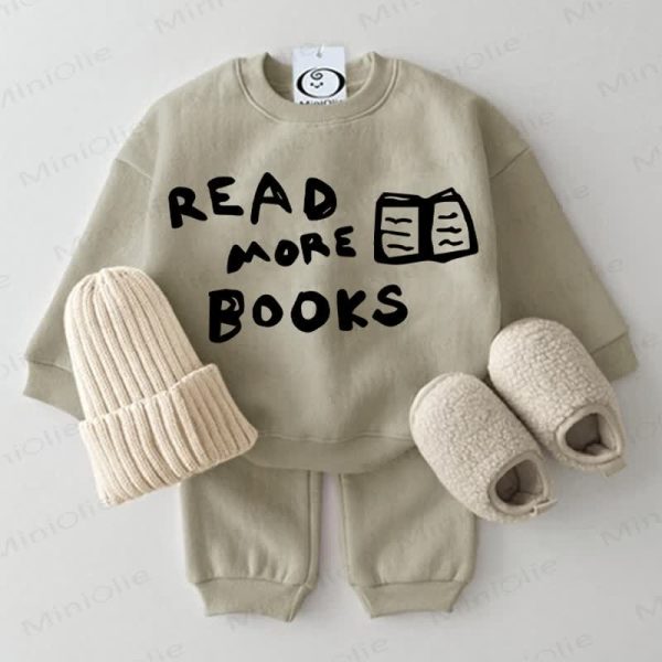 READ MORE BOOKS Baby 2-piece Grey Green Set