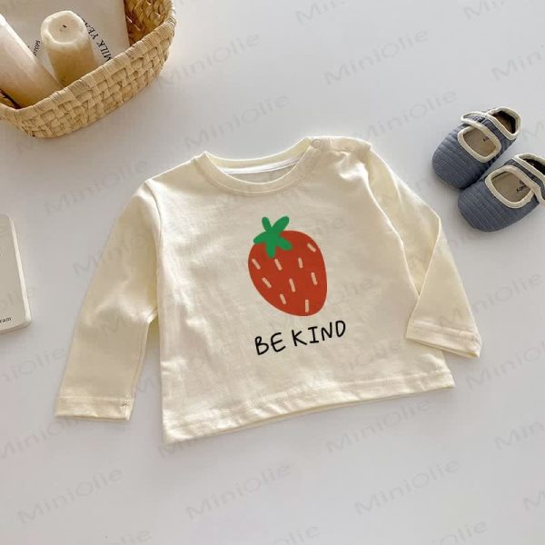 BE KIND Baby Strawberry Beige Top