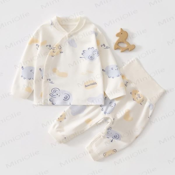 Baby Cartoon Top and Pants Pajamas 2-piece Set