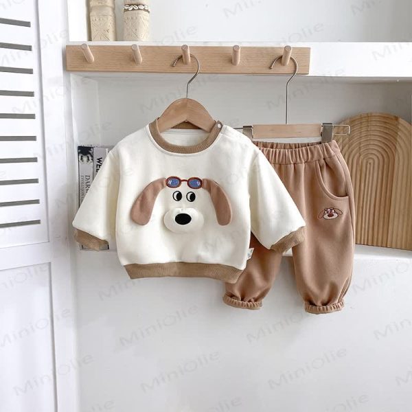 Baby Puppy Sweatshirt and Pants Set