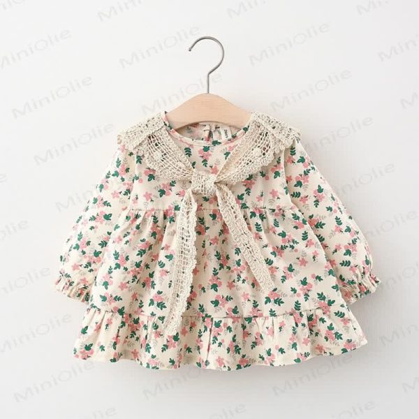 Baby Toddler Floral Dress with Shawl
