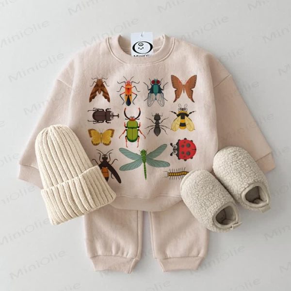 Baby Various Insects 2-piece Beige Set