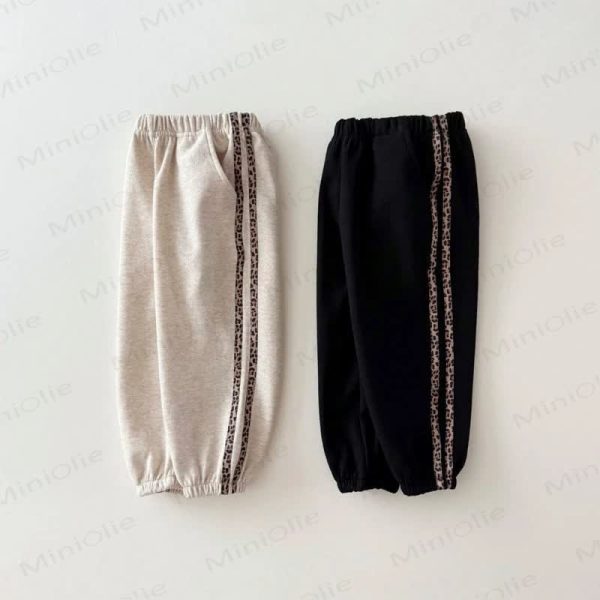 Toddler Leopard Striped Jogger Pants