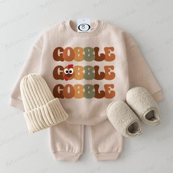 GOBBLE Baby 2-piece Beige Set