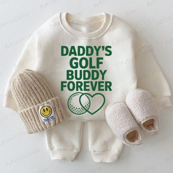 DADDY'S GOLF BUDDY FOREVER Baby 2-piece White Set