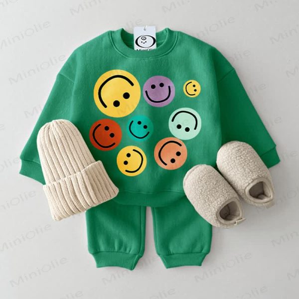 Baby Happy Face 2-piece Green Set