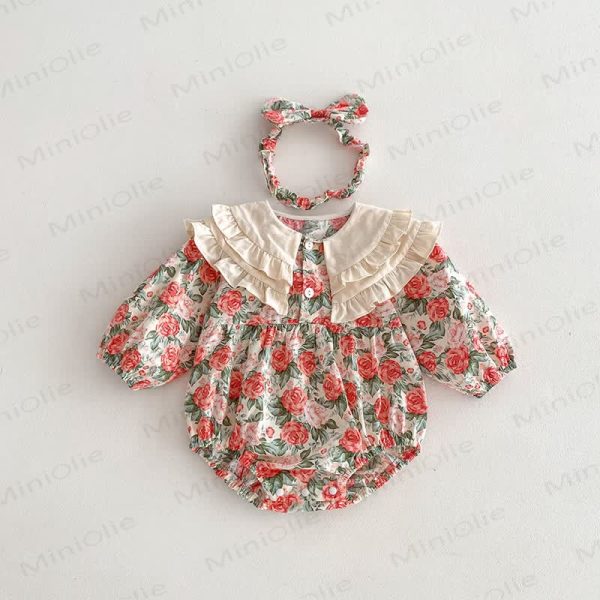 Baby Toddler Rose Red Dress/Bodysuit