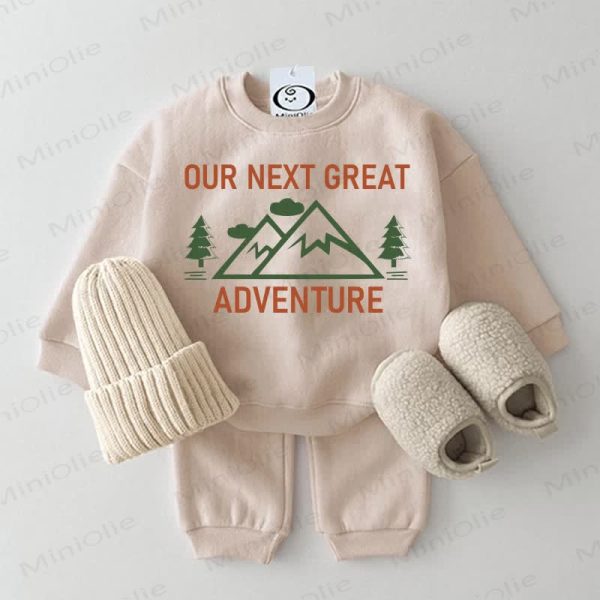 OUR NEXT GREAT ADVENTURE Baby 2-piece Beige Set