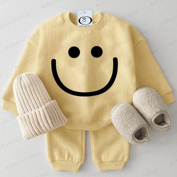 Baby Smiling Face 2-piece Yellow Set