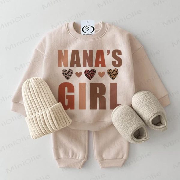 NANA'S GIRL Baby 2-piece Beige Set