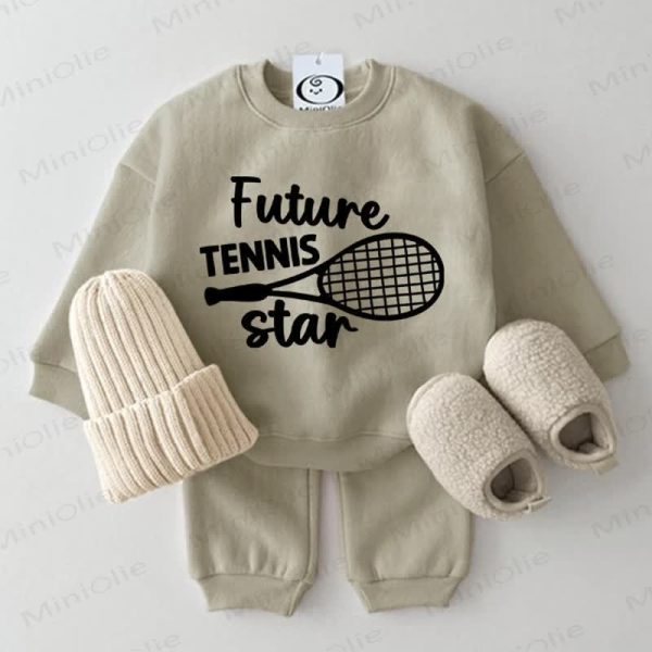 FUTURE TENNIS STAR Baby Grey Green 2-piece Set