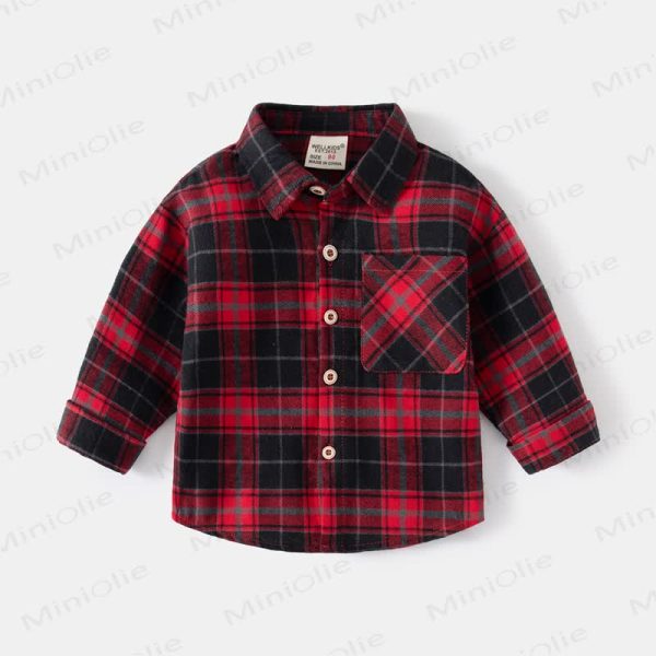 Kid Boy Vintage Plaid Shirt