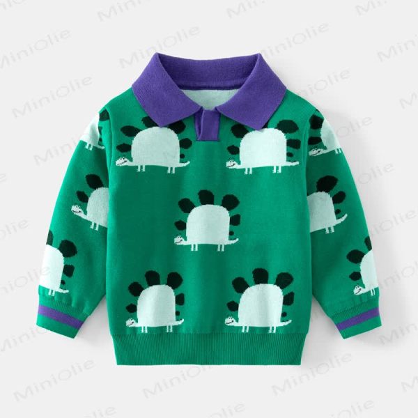 Kid Boy Knitted Lapel Sweater