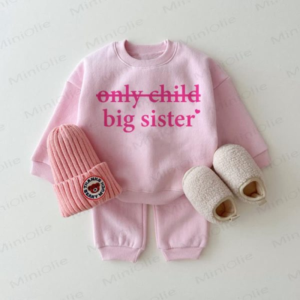 BIG SISTER/BIG BROTHER Baby Slogan 2-piece Set