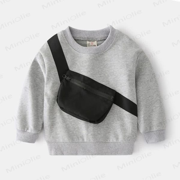 Toddler Boy Crossbody Bag Sweatshirt