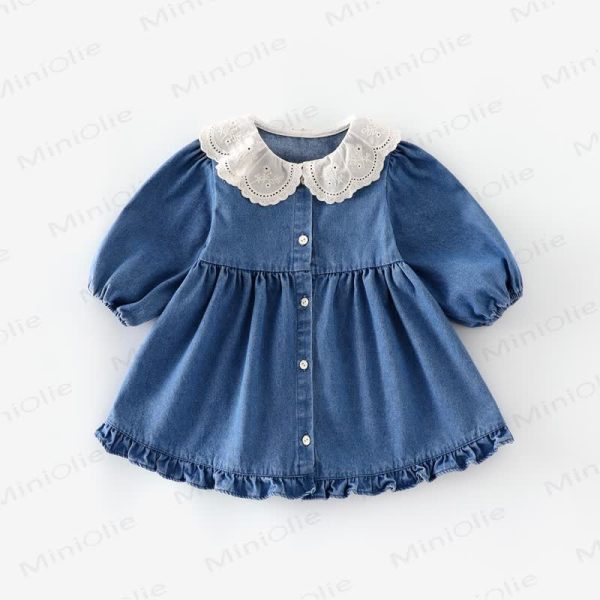 Baby Toddler Girl Lace Collar Dress