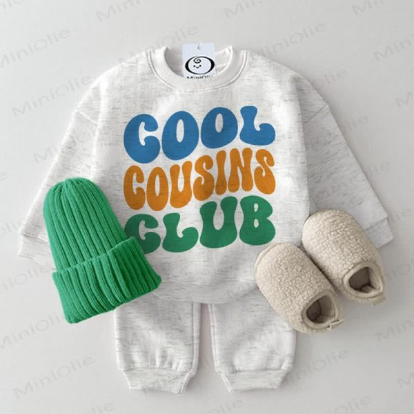 COOL COUSINS CLUB Baby 2-piece Light Grey Set
