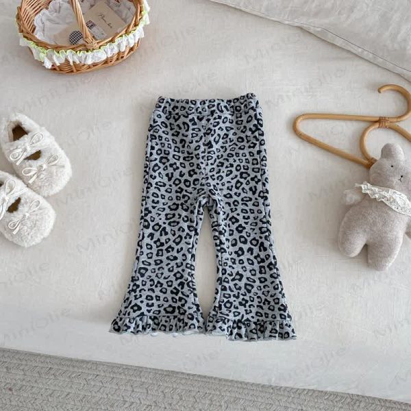Baby Toddler Girl Leopard Quilted Pants