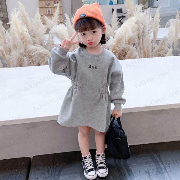 SUN Baby Toddler Girl Solid Color Dress