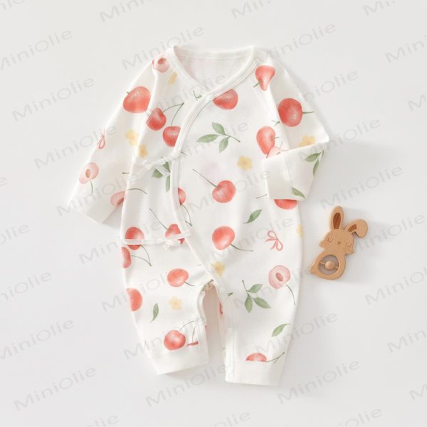Baby Cherry Seamless Kimono Romper
