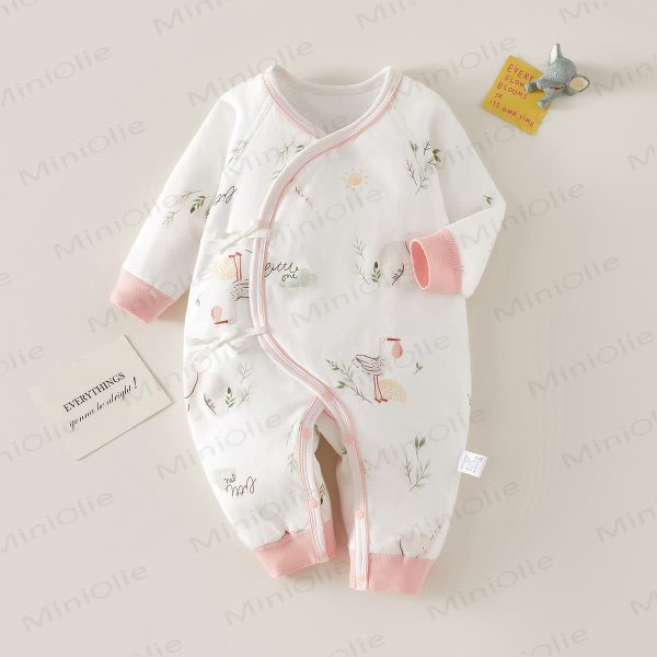 Baby Goose Quilted Pajamas Romper