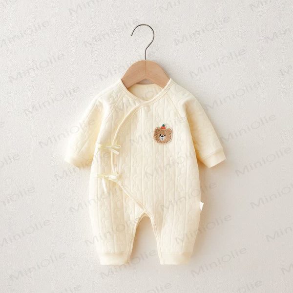 Baby Bear Quilted Kimono Romper