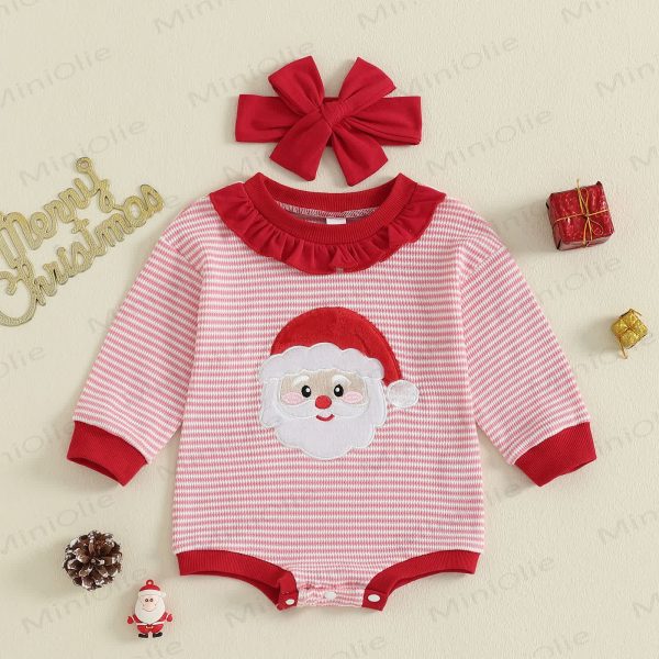 Baby Santa Claus Bodysuit with Headband