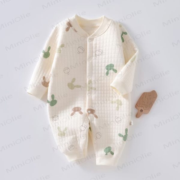 Baby Rabbit Quilted Pajamas Romper