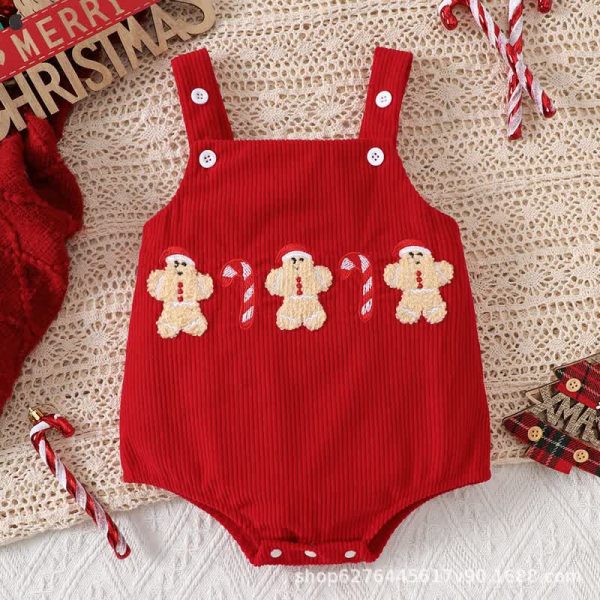 Baby Christmas Gingerbread Man Tank Bodysuit