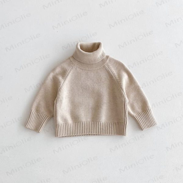 Kid Knitted Solid Color Sweater