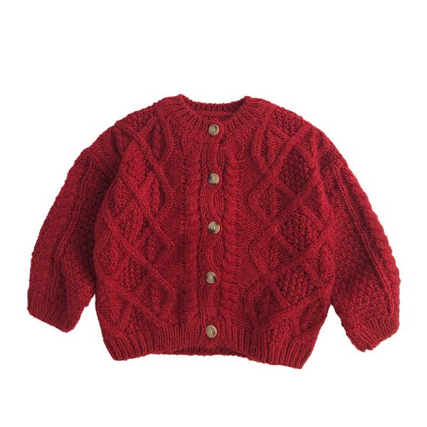 Toddler Kid Knitted Cardigan Sweater