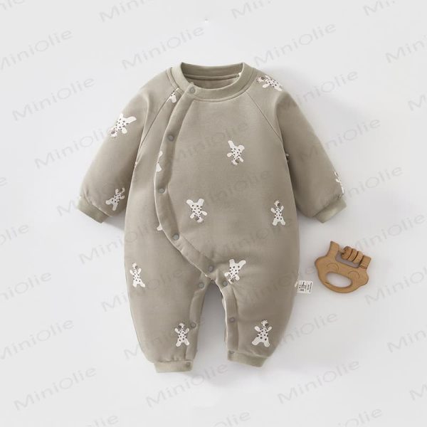 Baby Animal Quilted Romper