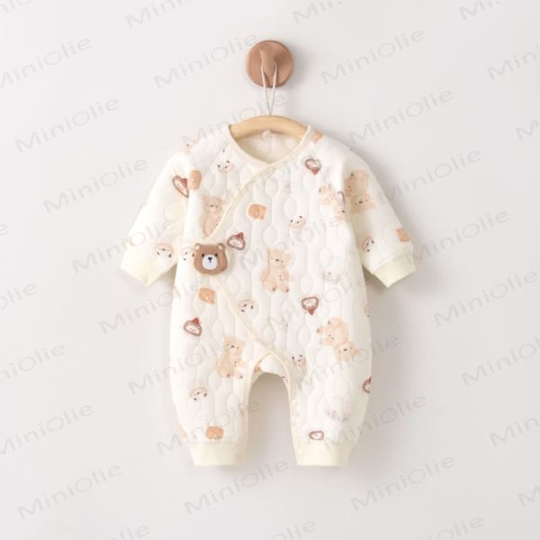 Baby Bear Velcro Pajamas Romper