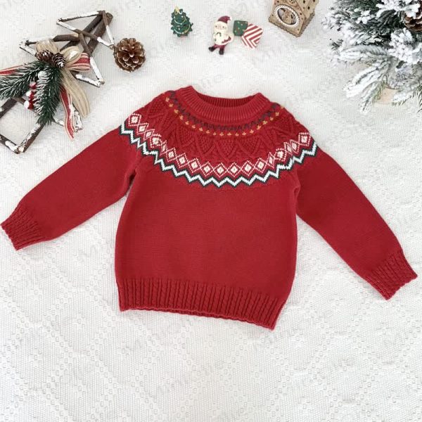 Toddler Kid Jacquard Sweater