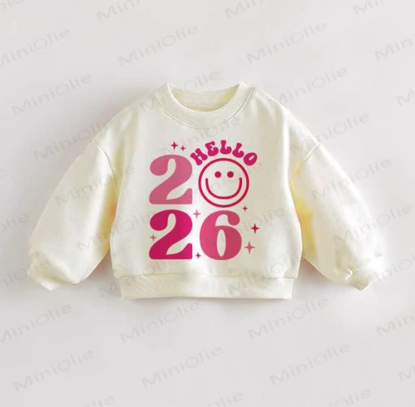 HELLO 2026 Baby Toddler Casual Sweatshirt