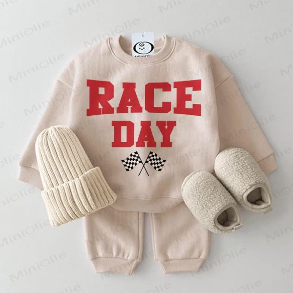 RACE DAY Baby 2-piece Beige Set