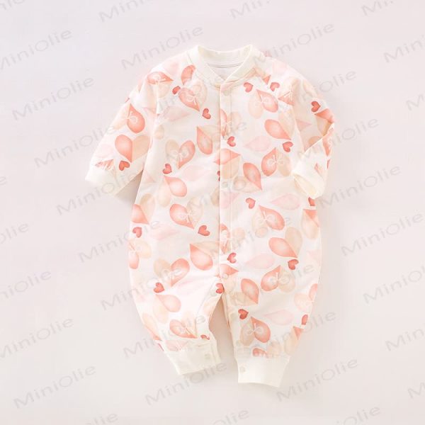 Baby Cotton Heart Pajamas Romper
