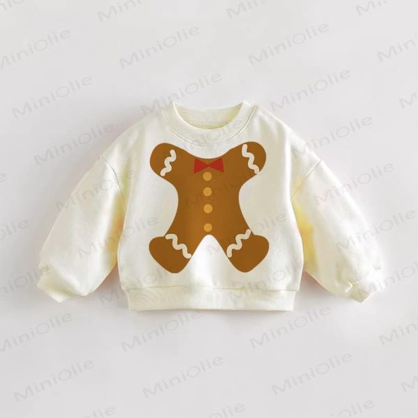Baby Toddler Gingerbread Man Cream Sweatshirt