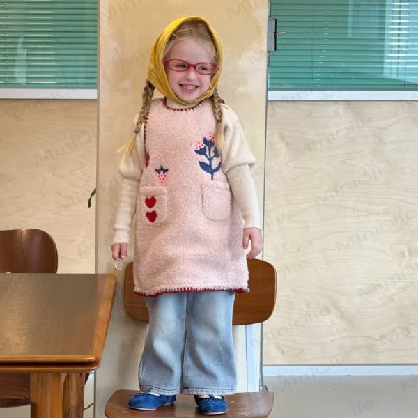 Baby Toddler Girls Heart Strawberry Sleeveless Quilted Dress