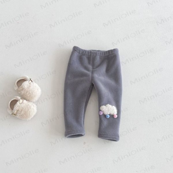 Baby Toddler Girl Clouds Fleece Lined Jogger Pants