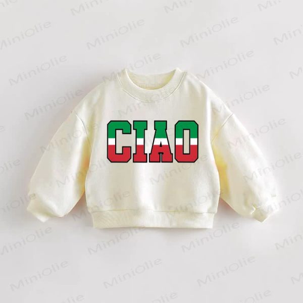 CIAO Baby Toddler Cream Sweatshirt
