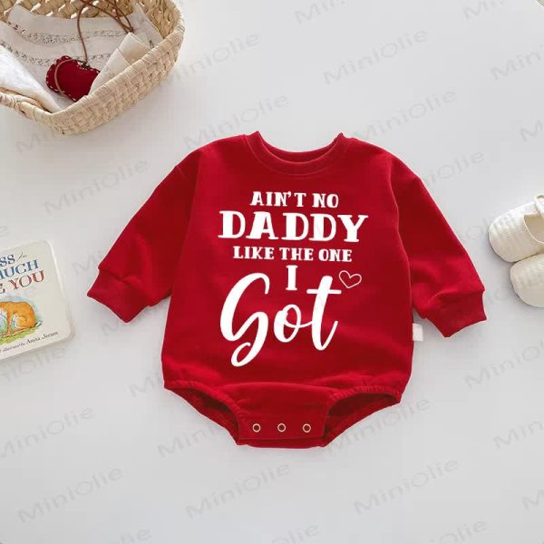 AIN'T NO DADDY LIKE THE ONE I GOT Baby Red Bodysuit