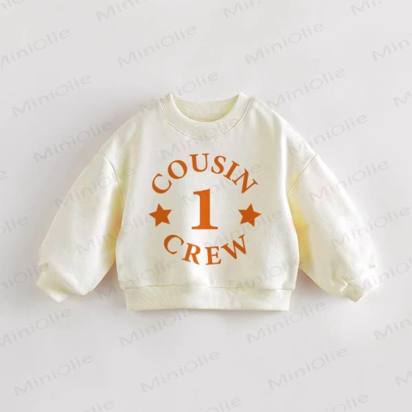 COUSIN 1/2 CREW Baby Cream Sweatshirt