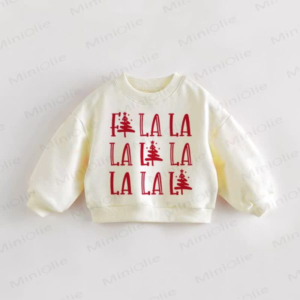 FA LA LA LA Baby Toddler Tree Cream Sweatshirt