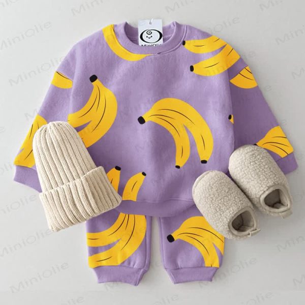 Baby Toddler Banana Purple 2-piece Set