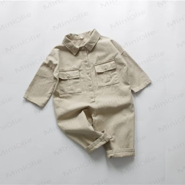 Baby Toddler Solid Color Overalls